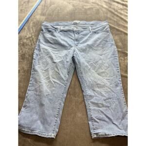 Levis 311 Jeans Women's Size 24W Blue‎ Shaping Skinny Capri High Rise Denim